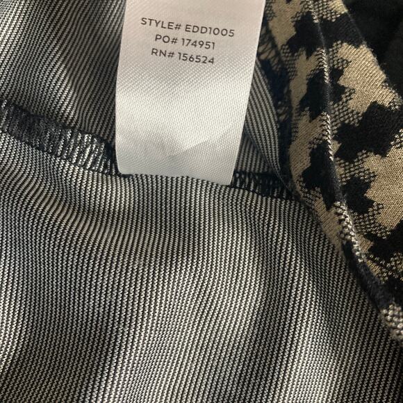 Lulus Cool Girl Status Mini Dress Medium Black Print Mock Neck Long Sleeve - Picture 7 of 13